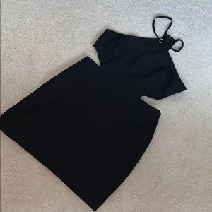 Black dress with cut outs